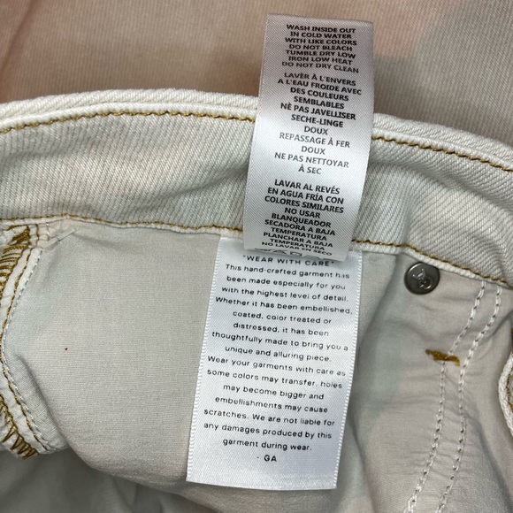 Good American Good 90s Icon Straight Leg Jeans in Bone - Picture 15 of 16